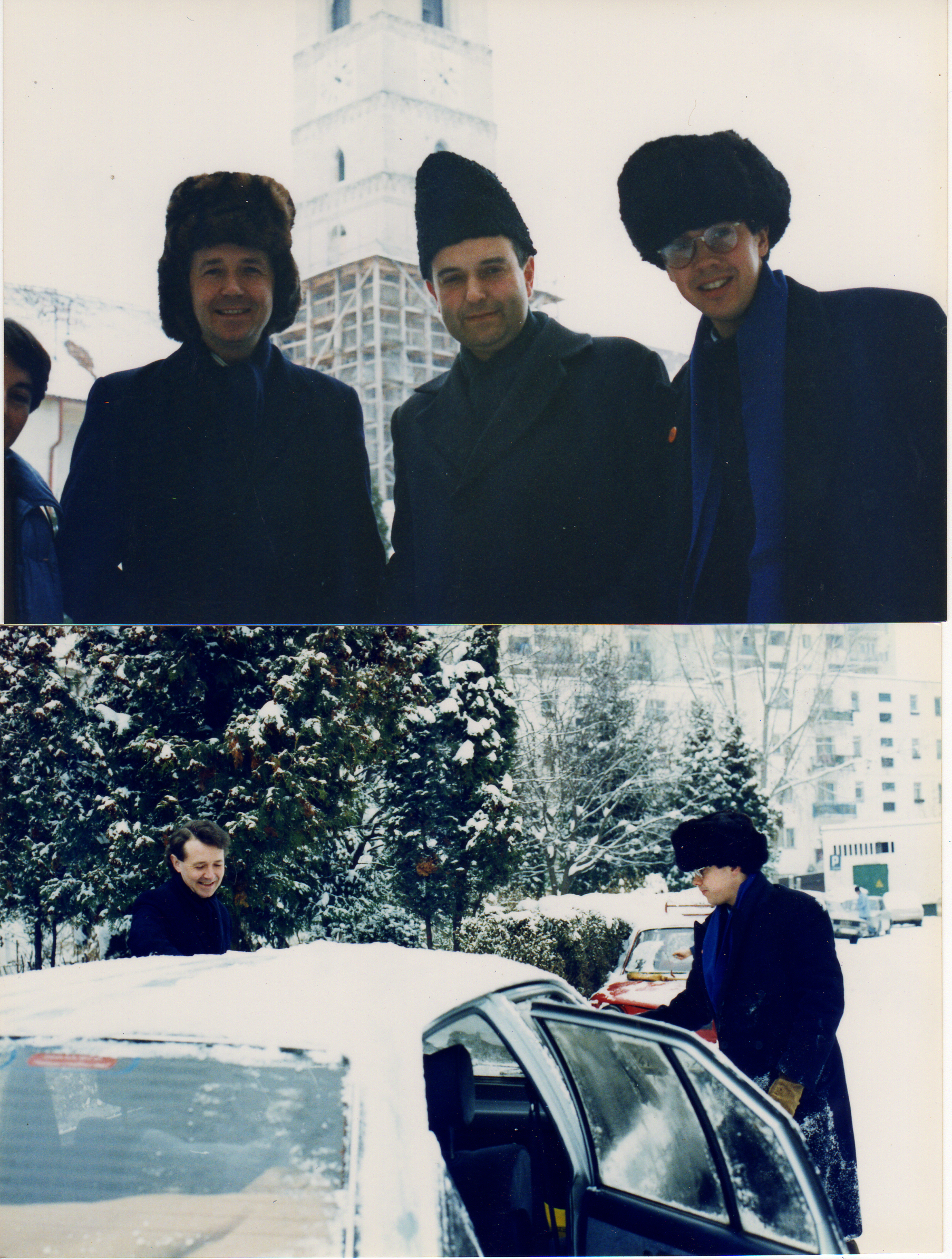 1989 With Bishop Lazlo Tokes, inspiration of the Romanian revolution against Ceaucescu, and with David Campanale