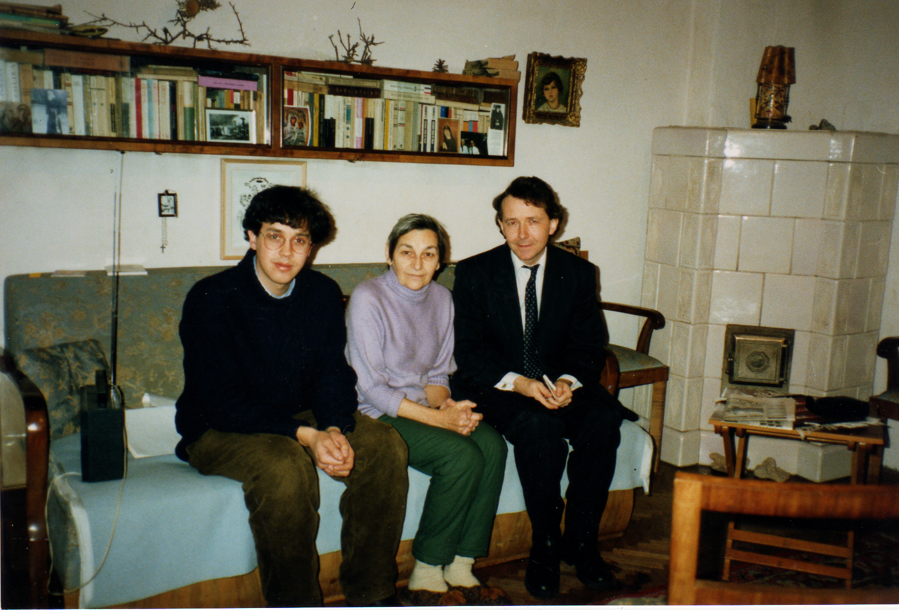 1989 With Doina Cornea at her home in Cluj, Transylvania, voiceferous and courageous Greek Catholic opponent of Ceaucesccu