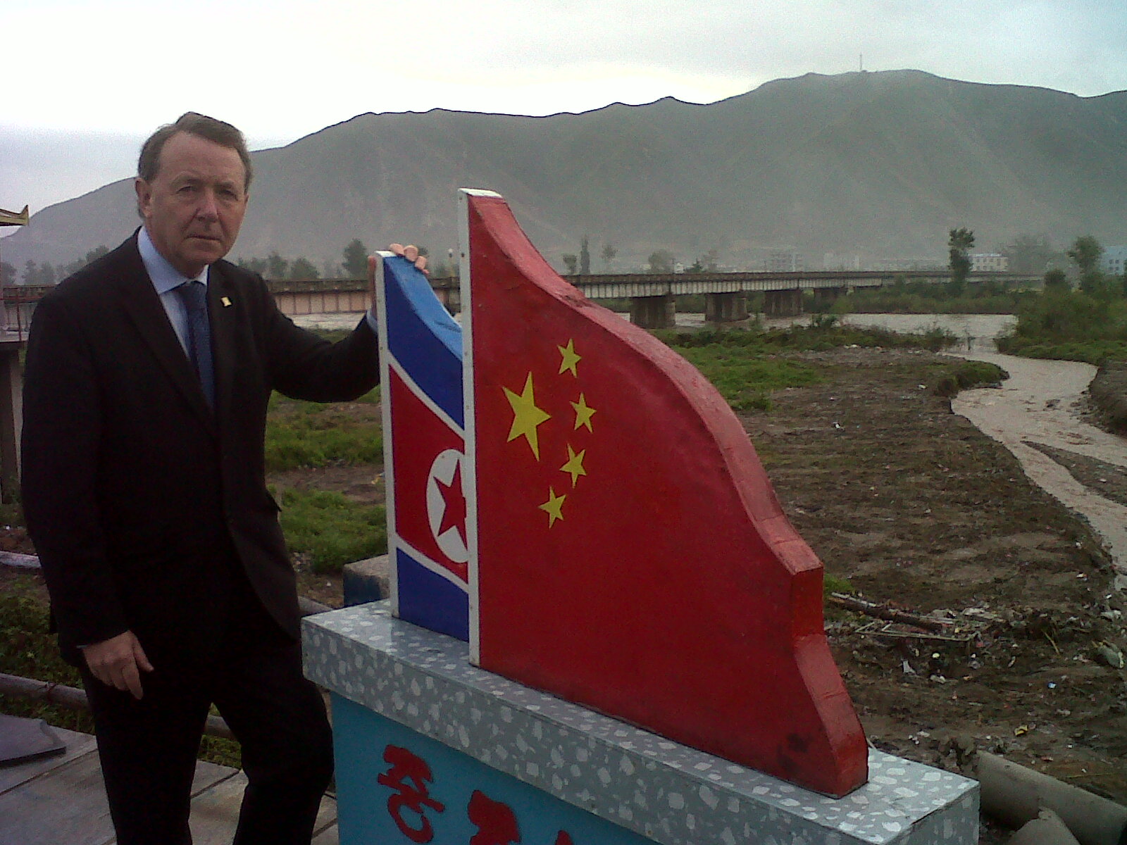 At the Tumen River border with North Korea in North East China, September 2012, where border guards shoot North Koreans trying to leave their country