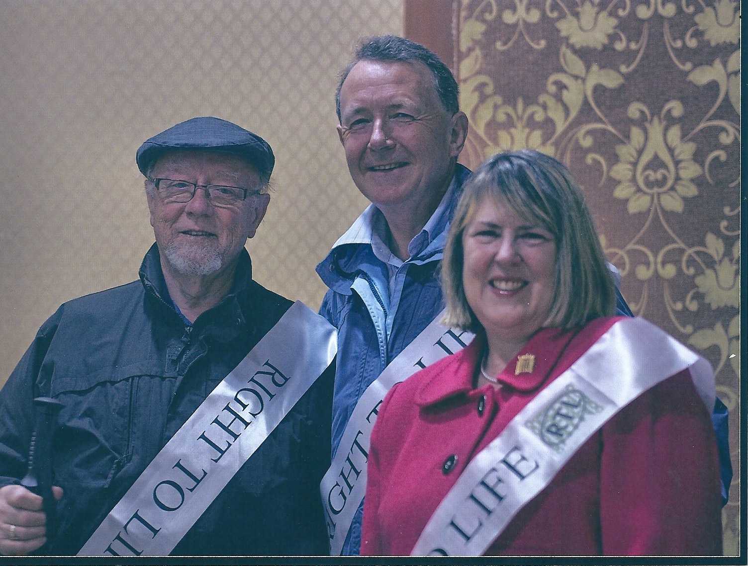 With Jim Dobbin MP and Fiona Bruce MP, Co-Chairmen of the All Party Parliamentary pro Life Group on the 2012 Right To Life Sponsored walk in the Ribble Valley