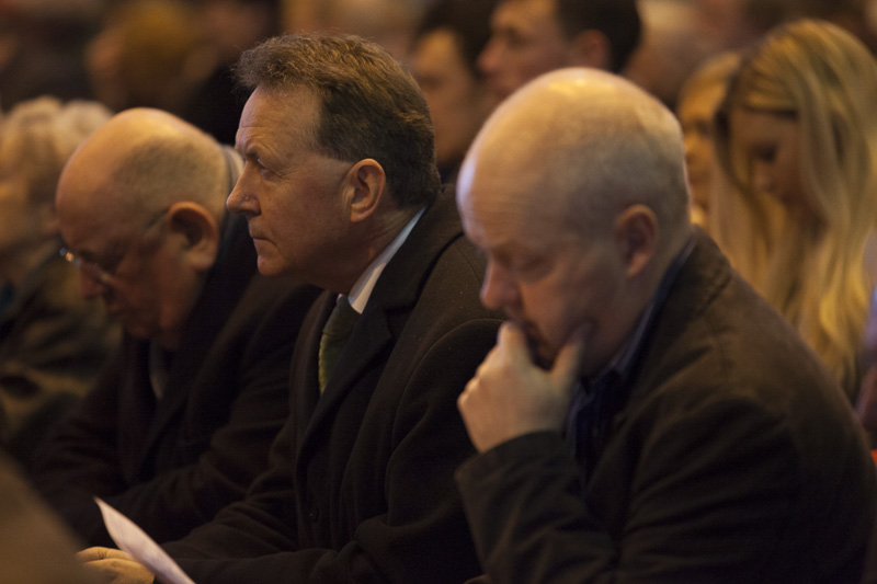 At the Mass, celebrated in Irish, at Galway Cathedral - adjacent to the spot where Myles Joyce was executed  