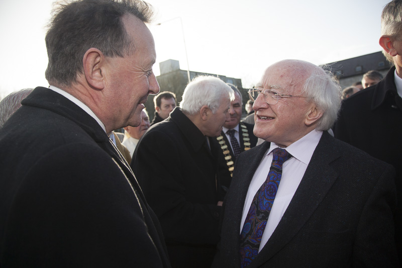 With President Michael D.Higgins, ninth President of Ireland
