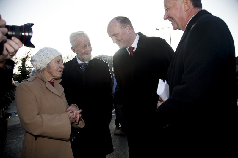 With Mr Brian and Mrs,Mary McCusker of Tourmakeady and Declan Ganley