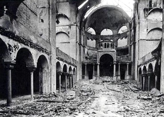 Fasanenstrasse Synagogue, Berlin, after Kristallnacht in 1938