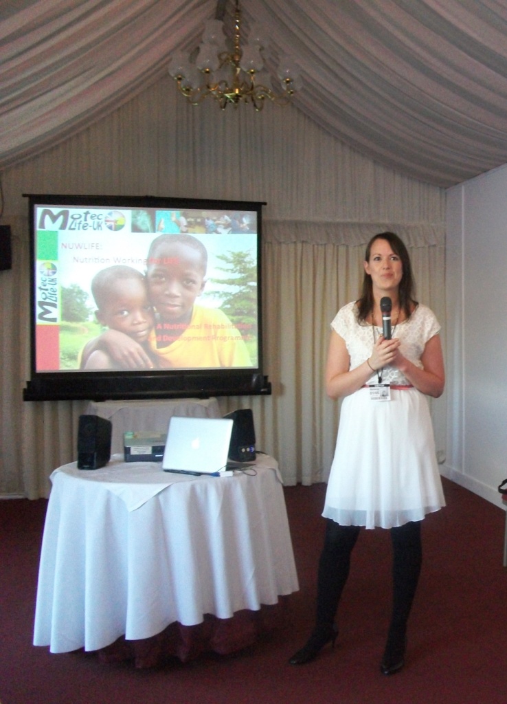 MOTEC reception at the House of Lords - Dr.Louisa Draper, Motec Trustee, explains the NUWLIFE project