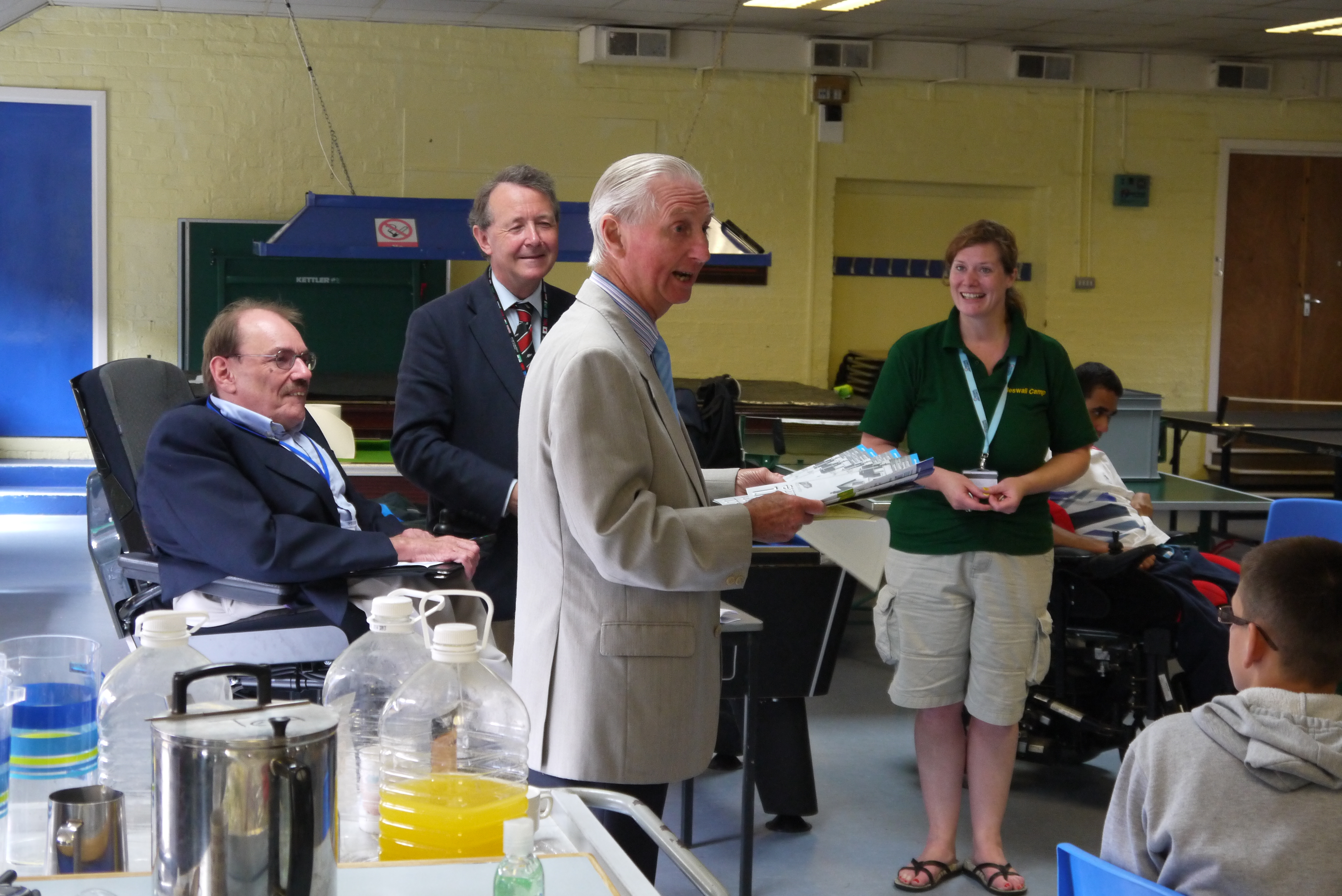 Sir Bert Massie CBE and David Alton with some of the Heswall Holiday Camp Volunteers, 2013