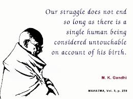What Gandhi had to say about untouchability