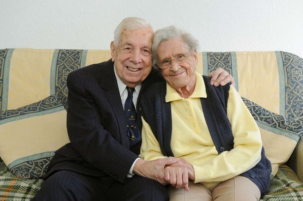 Ken and Edna Medlock - married for 75 years