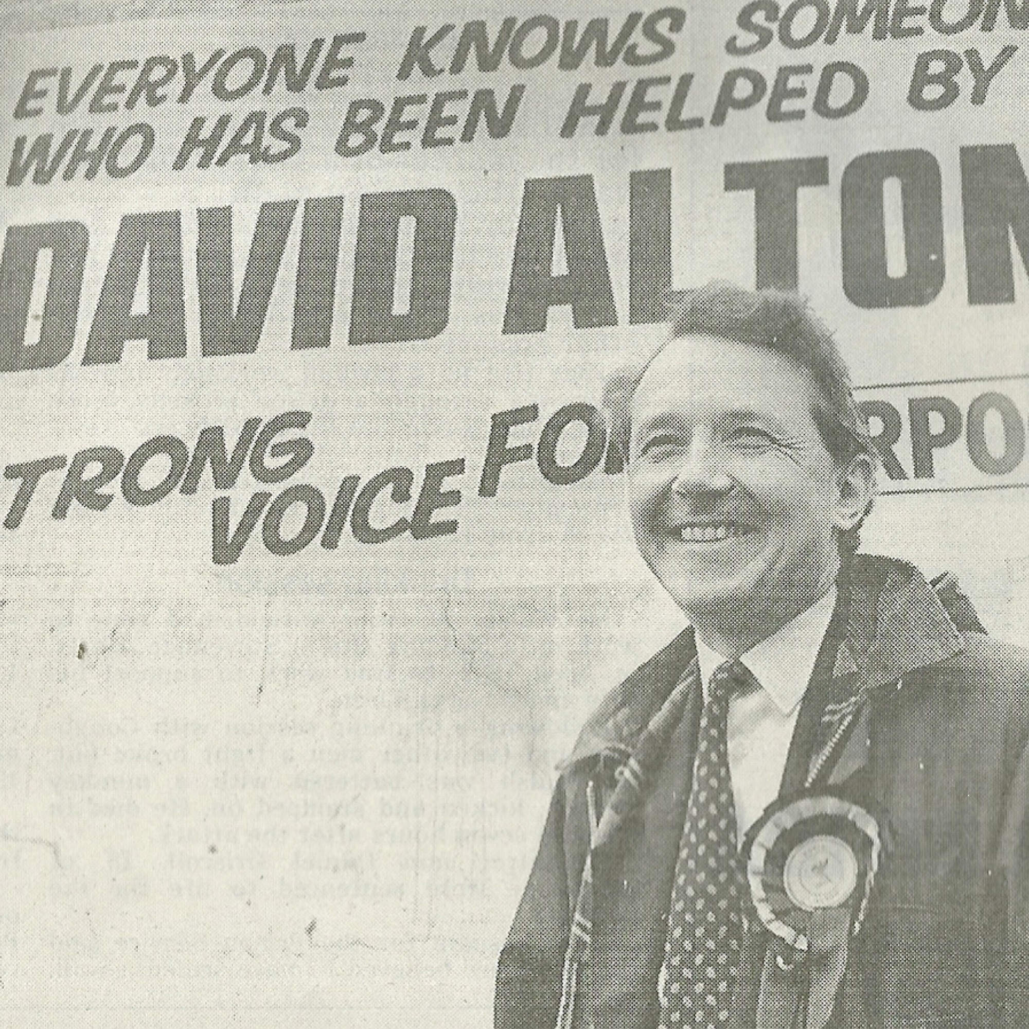 About-Career Everyone knows someone who has been helped by David Alton