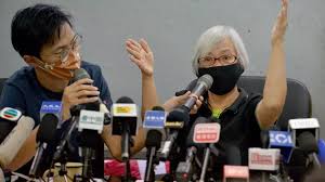 Arrest of Grandma Wong in Hong Kong.