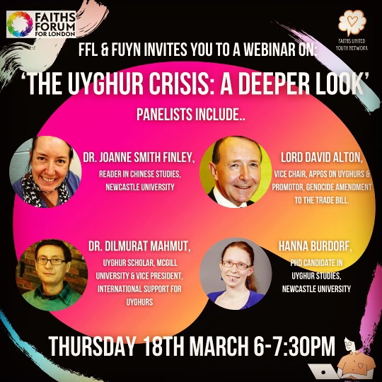 Webinar: The Uyghur Crisis – a deeper look. Thursday March 18th 2021