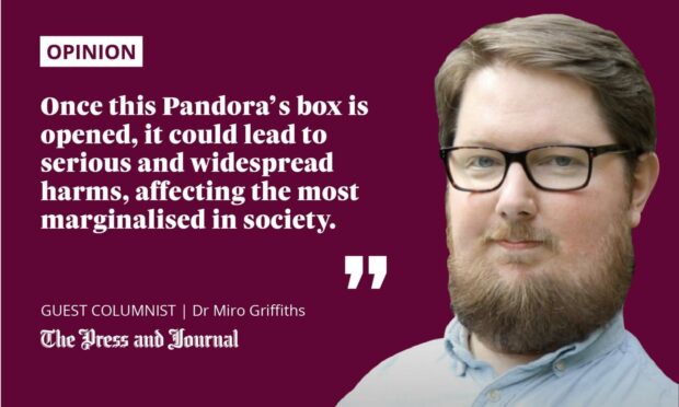 Dr Miro Griffiths warns that “Assisted dying would undermine the fight for equality”.