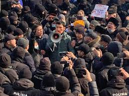 U.N. rebukes Kazakhstan after troops spotted wearing blue peacekeeping helmets while policing protests- this follows reports that the Kazakh leader Kassym-Jomart Tokayev ordered his security forces to “shoot to kill” demonstrators without warning. Lord Alton asks UK Government about this.